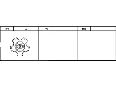 Toyota 4260B-0C080 Ornament Sub-Assy,  Wheel Hub