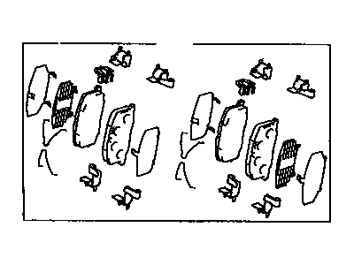 Toyota 04491-20660 Pad Kit,  Disc Brake,  Front