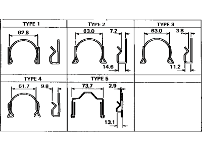 Toyota 31232-20031 Clip,  Release Bearing Hub