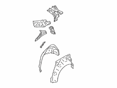 Toyota SU003-01273 Panel Sub-Assembly, Quarter, Passenger Side