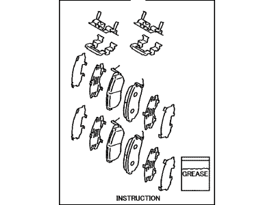 Scion SU003-04089 Pad Kit,  Disc Brake,  Front