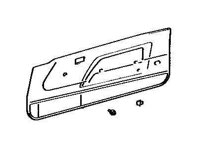 Toyota 67650-14320-01 Board Sub-Assy, Front Door Trim, RH