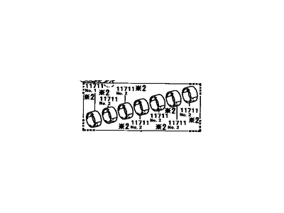 Toyota 11704-54060 Bearing Set,  Crankshaft