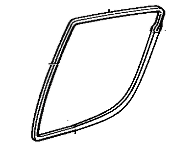 Toyota 68177-14010 Seal,  Quarter Window Glass,  RH