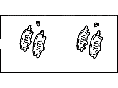 Toyota 04945-48130 Shim Kit,  Anti Squeal,  Front