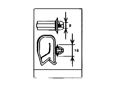 Toyota 82711-35520 Clamp