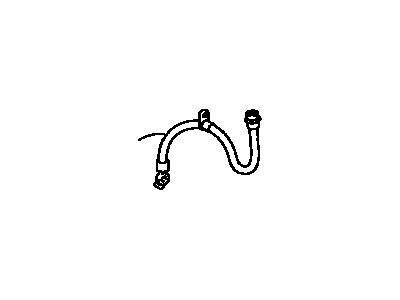 Toyota 90947-02D51 Hose, Flexible(For Front), Driver Side