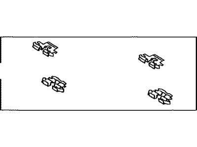 Toyota 04948-48020 Fitting Kit, Disc Brake, Rear