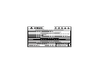 Toyota G9569-47130 Label,  Lithium Ion Battery Caution