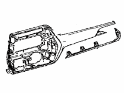 Toyota 55420-0E340 Panel Assembly, Instrument Cluster Finish, Center