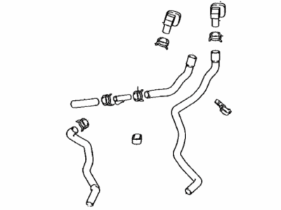 Toyota 16260-0P060 Hose,  Water By-Pass,  NO.3