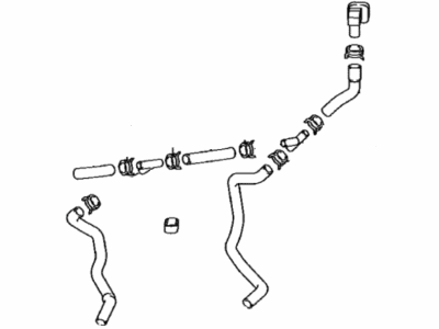 Toyota 16260-0P120 Hose,  Water By-Pass,  NO.3