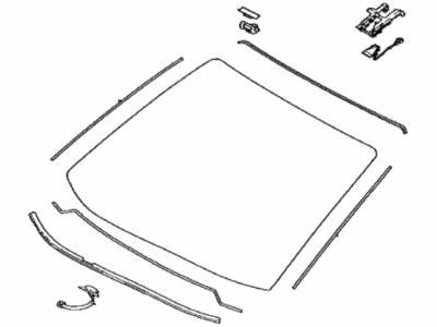 Toyota 56101-0E620 Glass,  Windshield