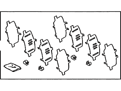 Toyota 04946-42030 Shim Kit,  Anti Squeal(For Rear Disc Brake)