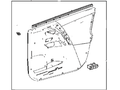 Toyota 67620-42A60-C5 Board Sub-Assy,  Front Door Trim,  LH