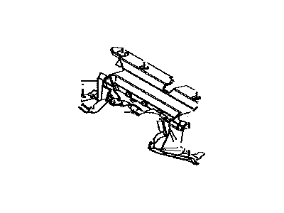 Toyota 16681-36021 Plate,  Radiator Upper Air Guide