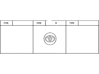 Toyota 42603-48140 Ornament Sub-Assy,  Wheel Hub