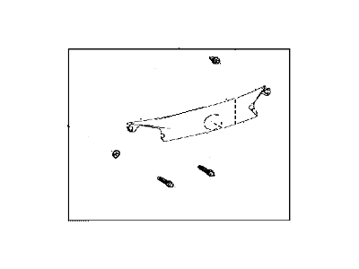 Toyota 76801-42220-E1 Garnish Sub-Assy,  Back Door,  Outside