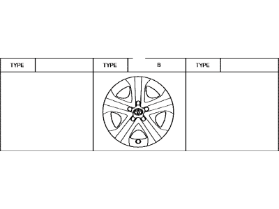 Toyota 42602-42030 Cap,  Wheel