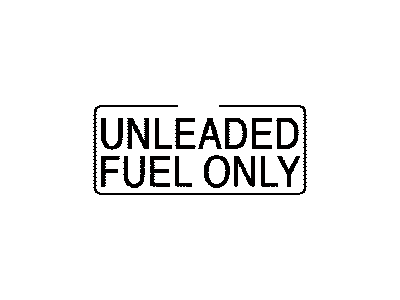 Toyota 74559-20140 Label, Fuel INFORMAT