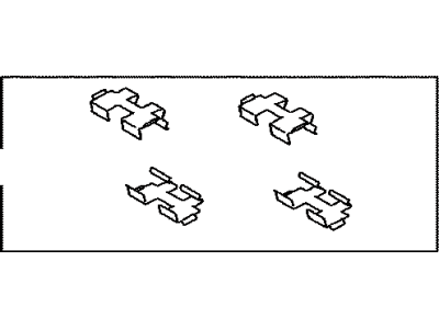 Toyota 04948-42030 Fitting Kit,  Disc Brake,  Rear