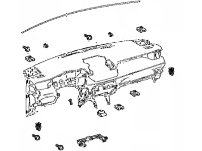 Toyota 55401-42020-C8 Pad Sub-Assy,  Instrument Panel Safety