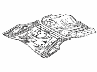 Toyota 58211-12800 Pan,  Center Floor