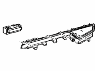 Toyota 55011-12160-B0 Garnish Sub-Assy,  Instrument Panel,  No.1