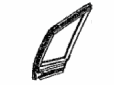 Toyota 68216-12010 Weatherstrip,  Front Door Fix Window,  LH