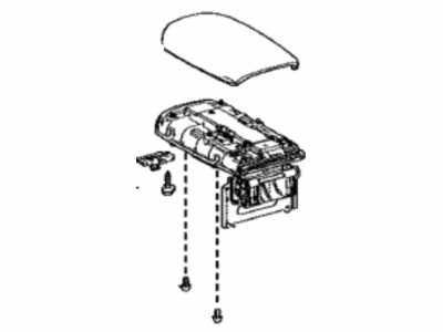 Toyota 58905-12B00-C7 Door Sub-Assy,  Console Compartment