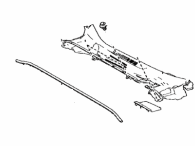 Toyota 55708-12510 Louver Sub-Assy,  Cowl Top Ventilator