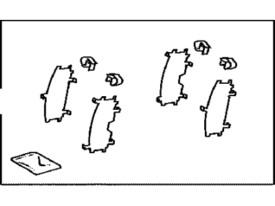 Toyota 04945-33260 Shim Kit, Anti Squeal, Front