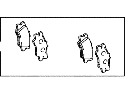 Toyota 04466-33180 Pad Kit,  Disc Brake,  Rear