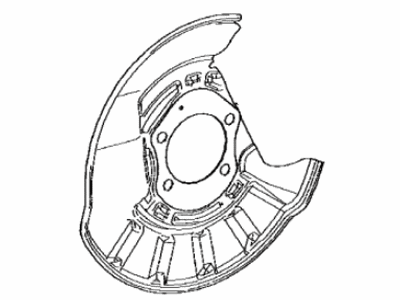 Toyota 47804-33010 Cover Sub-Assy,  Disc Brake Dust,  Rear LH