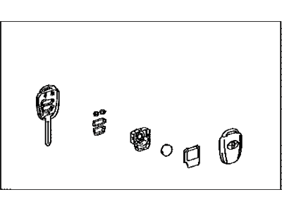 Toyota 89072-04020 Housing Set,  Door Control Transmitter