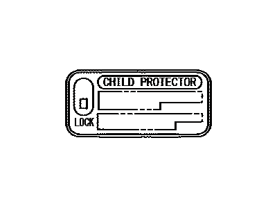 Scion 69339-12010 Label,  Child Protector Information