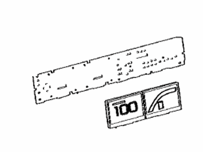 Toyota 83862-47W40 Plate,  Meter Circuit,  NO.2