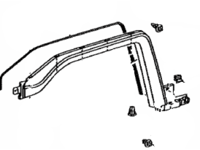 Toyota 53087-35141 Moulding Sub-Assy,  Front Fender,  RH