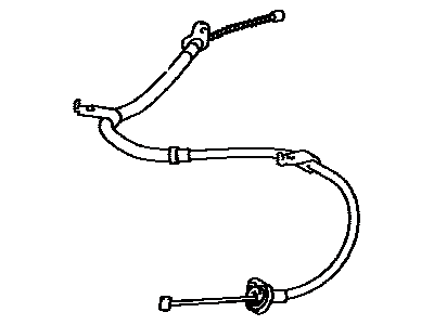 Toyota 46420-04140 Cable Assy,  Parking Brake,  NO.2