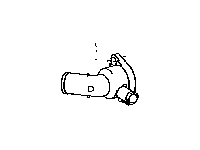 Toyota 16321-65010 Inlet,  Water