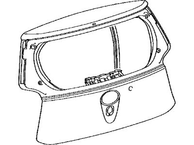 Toyota 67005-0E320 Panel Sub-Assy,  Back Door