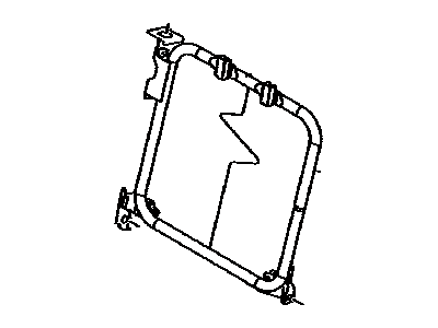 Toyota 71017-89107 Frame Sub-Assy, Rear Seat Back, RH