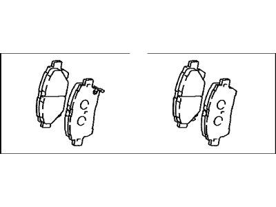 Toyota 04465-35230 Pad Kit, Disc Brake, Front