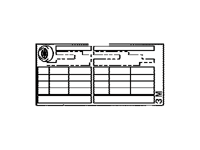 Toyota 42661-35870 Label,  Tire Pressure Information