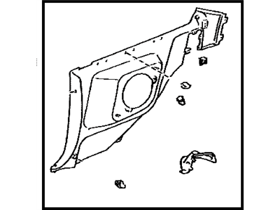 Toyota 62510-1B160-C0 Board, Quarter Inside Trim, RH