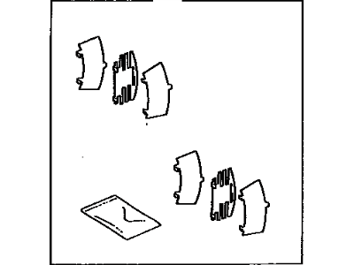 Toyota 04946-14030 Shim Kit,  Anti Squeal(For Rear Disc Brake)