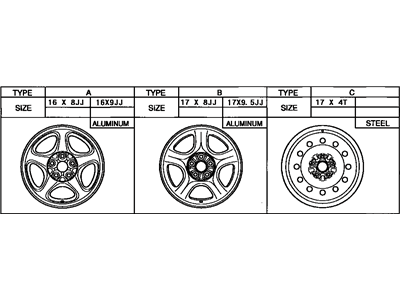 Toyota 42611-14790 Wheel,  Disc