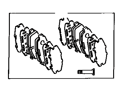 Toyota 04491-14320 Pad Kit,  Disc Brake,  Front