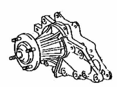 Toyota 16110-49126 Pump Assembly, Water, W/O Coupling