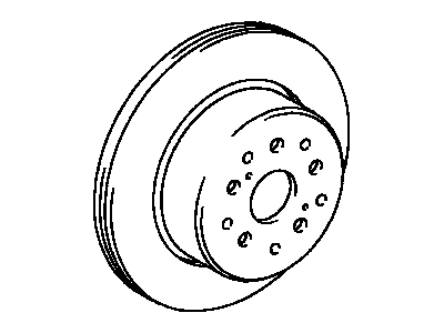 Toyota 42431-30140 Disc,  Rear